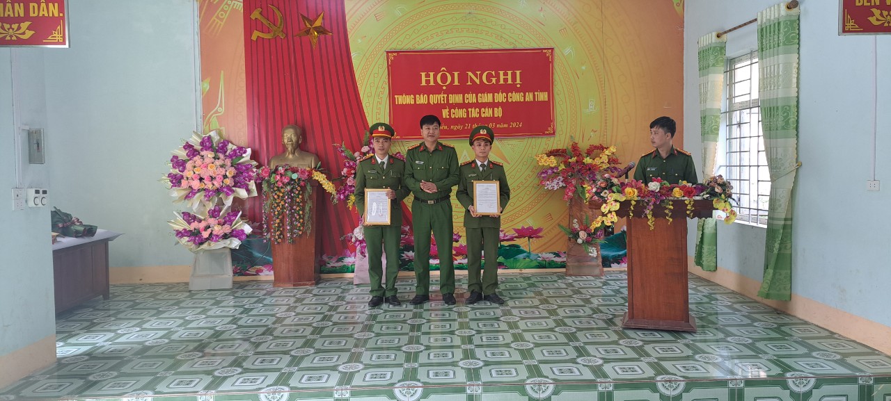 Công an huyện Bắc Quang phối hợp với xã Tiên Kiều tổ chức Lễ Công bố quyết định luân chuyển, điều động Công an xã.